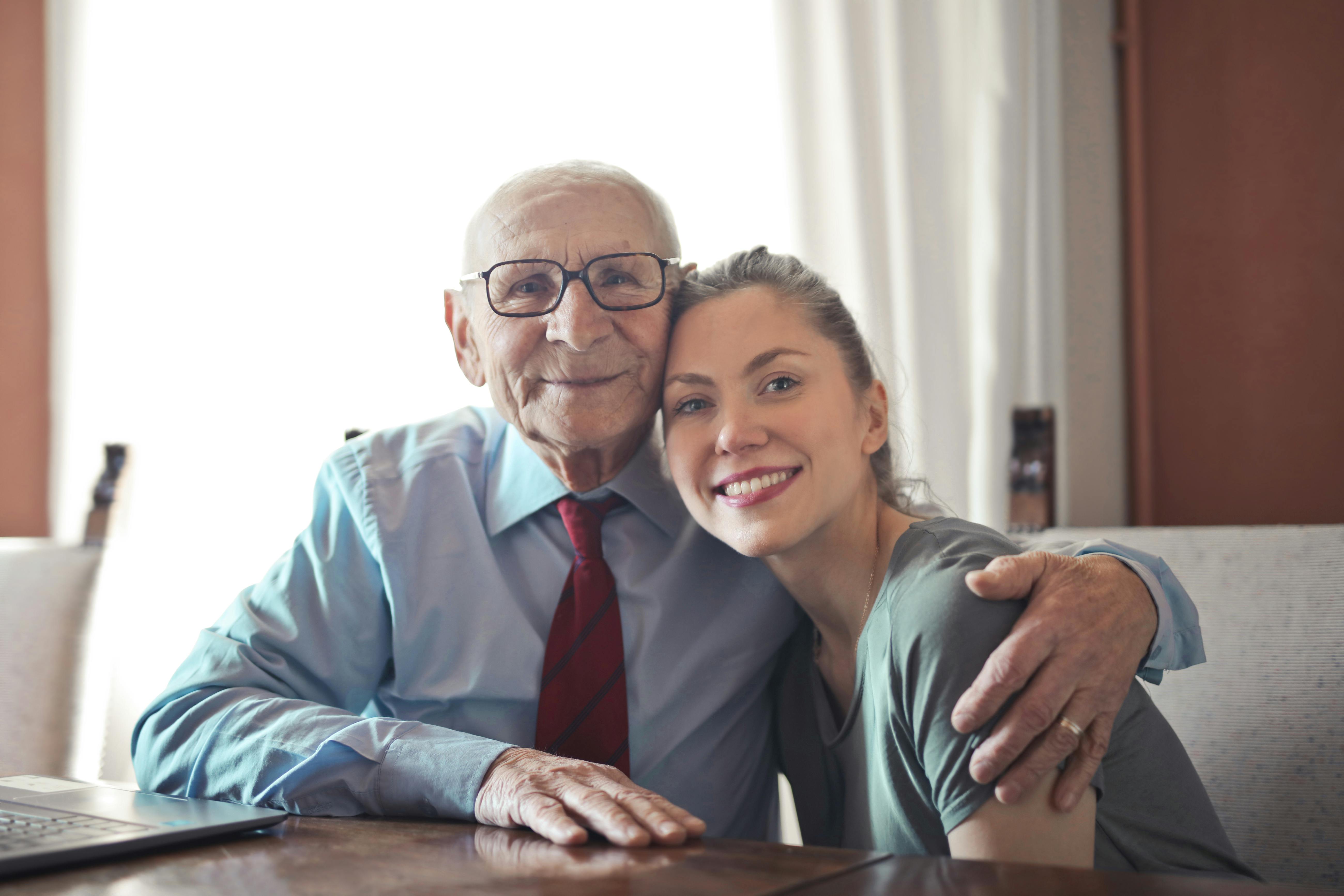 Diverse group of seniors with healthcare professionals